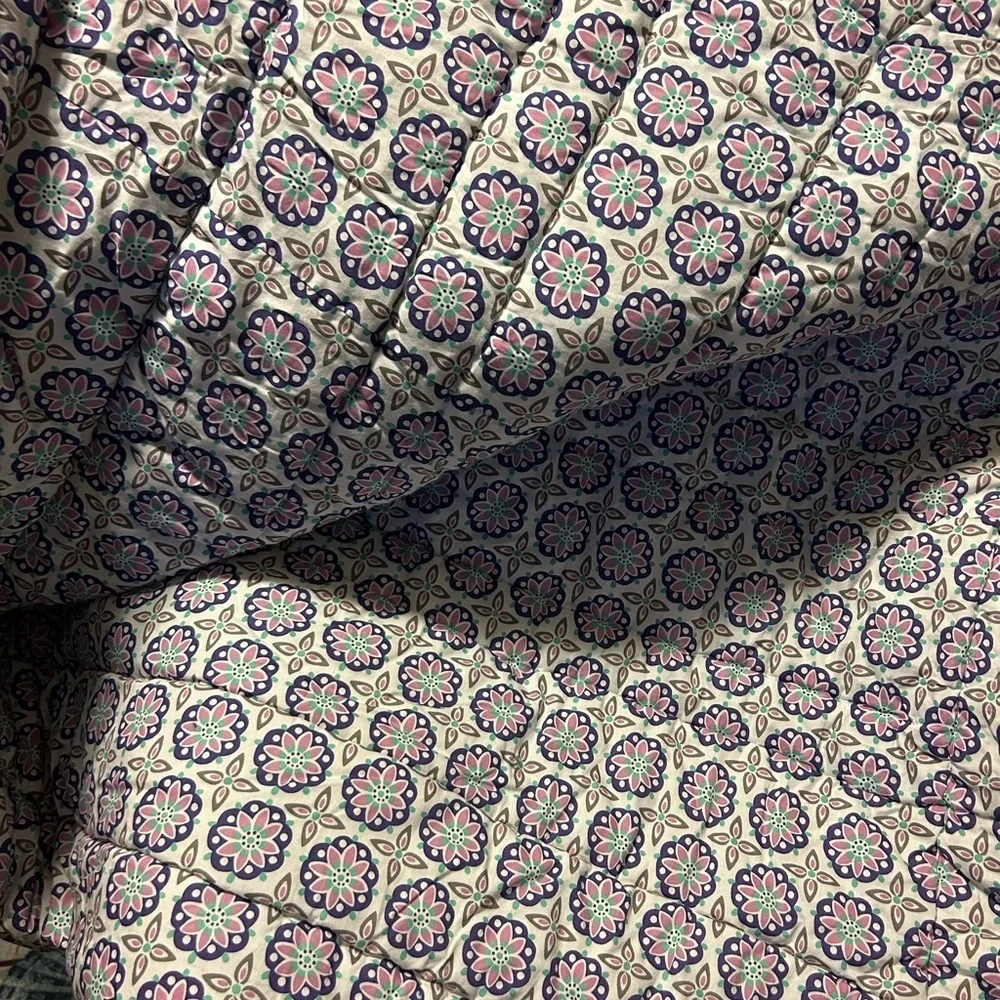 Pottery Barn Teen Girl Floral Twin Comforter W/ Pillow Sham